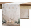 Picture of Maison d' Hermine Deer in The Woods 100% Cotton Table Runner for Party | Dinner | Holidays | Kitchen | Thanksgiving/Christmas | Home [Single Layer (14.5 Inch by 72 Inch)]