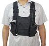 Picture of GoodQbuy Universal Radio Harness Chest Rig Bag Pocket Pack Holster Vest for Two Way Radio (Rescue Essentials) (Black)