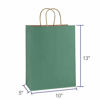 Picture of BagDream Gift Bags 10x5x13, Green Stripes Kraft Paper Bags 25Pcs Shopping Bags, Mechandise Bags, Retail Bags, Party Bags, Paper Gift Bags with Handles, 100% Recycled Paper Bags