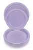 Picture of Exquisite Plastic Dessert/Salad Plates - Solid Color Disposable Plates - 100 Count (9 Inch., Lavender)