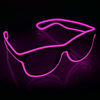 Picture of YouRfocus Light Up Rave Glasses Wireless LED Glasses for Halloween Christmas Party EDM Flashing and Blinking (Pink)