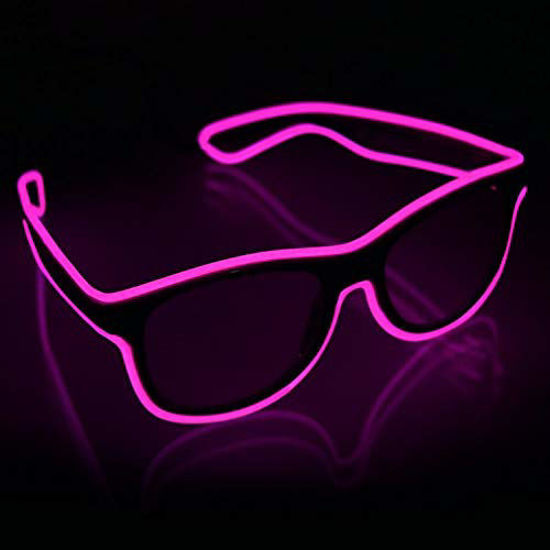 LED Flashing Sunglasses, Shutter - Lens-less, One pair