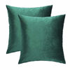 Picture of GIGIZAZA Decorative Couch Throw Pillow Covers,Olive Green Square Pillow Cushion Covers 22x22,Pillow Cases Velvet Pillow Covers