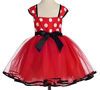 Picture of Dressy Daisy Toddler Girl Polka Dots Fancy Dress Up Costume Birthday Party Tulle Dresses with Headband Size 5-6 Red 203