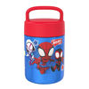 Picture of Zak Designs Kids' Vacuum Insulated Stainless Steel Food Jar with Carry Handle, Thermal Container for Travel Meals and Lunch On The Go, 12 oz, Spidey and His Amazing Friends