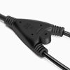 Picture of Facmogu 3.7FT / 1.12M 3 Prong 16AWG to 18AWG 1-to-2 Power Cord Splitter (1 NEMA 5-15P to 2 NEMA 5-15R), 125V 10A Heavy-Duty Y Splitter Power Cable