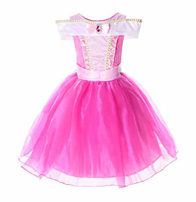 Picture of JerrisApparel Girls Princess Costume Dress Pageants Party Fancy Dress (4T, Knee Length)