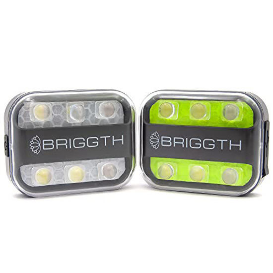 2 Pack LED Safety Lights, Clip On Strobe Running Lights for Runners, Dogs,  Bikes, Walking, High Visibility Accessories for Reflective Gear, Bicycles 