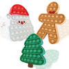 Picture of EXZ Christmas Decorations Pop Fidgets Toys -Christmas Tree Poppers Fidgets Sensory Toy,Santa Claus Gingerbread Man Tree Decoration for Kids Adults Stress Autism Relief Parties Games Poppers