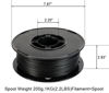 Picture of RANKI PLA 1.75 mm 3D Printer Filament, Dimensional Accuracy +/- 0.03 mm, 1 kg Spool, Black