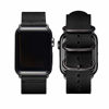 Picture of Vintage Leather Bands Compatible with Apple Watch Band 42mm 44mm 45mm,Genuine Leather Retro Strap Compatible for Men Women iWatch SE Series 7/6/5/4/3/2/1(Black/Black, 42mm 44mm 45mm)