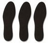 Picture of pedag Summer Pure Terry Cotton Insole, Handmade in Germany, Absorbs Sweat & Controls Odor Ideal for Wear Without Socks, Washable, US W9 M6 / EU 39, Black, 3 Pair