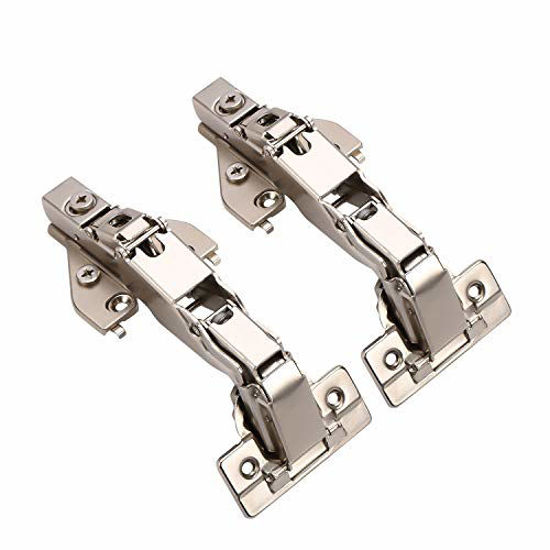 GetUSCart- Furniware 1 Pair 165 Degree Lazy Susan Hinges,Full Overlay  Concealed for Cabinet,Cupboard,Folded Door,Combination with Screws(Regular)