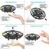 Picture of Mini Drone Flying Toy Hand Operated Drones for Kids or Adults - Hands Free UFO Helicopter, Easy Indoor Outdoor Flying Ball Drone Toys for Boys Girls (Black)