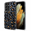 Picture of Case for Galaxy S21 Ultra,MOSNOVO Shockproof TPU Bumper Slim Clear Case with Cute Cheetah Design for Samsung Galaxy S21 Ultra 5G Phone Case Cover - Leopard