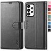 Picture of TUCCH Galaxy A52 5G/4G Wallet Case with [TPU Shockproof Interior Case] Folio Kickstand [RFID Blocking] Card Slot, Magnetic PU Leather Protect Folio Cover Compatible with Galaxy A52 6.5 2021, Black