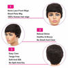 Picture of VRVOGUE Short Human Hair Pixie Wigs Pixie Cut Short Black Wavy Wigs Layered Short Human Hair Wigs for Black Women (Pixie Cut Wigs, 2#)