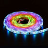 Picture of BTF-LIGHTING WS2811 IC=RGB IC Addressable Dream Color LED Strip 16.4FT 30LEDs/m 10Pixels/m 150LEDs 50pixels IP65 Splash Proof White PCB Flexible DC12V Chasing Effect for Bedroom,Desk,Home Decoration