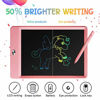 Picture of TEKFUN LCD Writing Tablet Doodle Board, Girls Toys Colorful Drawing Tablet Writing Pad, Girls Gifts Toys for 3 4 5 6 7 Year Old Girls Boys (8.5in, Light-Pink)