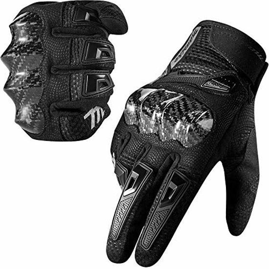 Hard knuckle carbon fiber gloves on sale