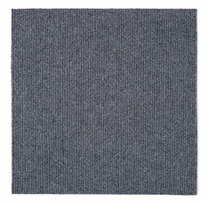 Picture of Self Adhesive Carpet Tile, Easy to Peel and Stick Carpet Floor Tile - 12 Tiles/12 sq Ft.