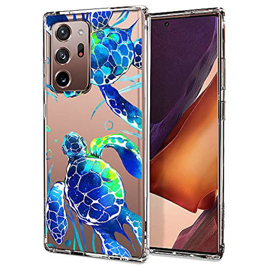 Picture of MOSNOVO Galaxy Note 20 Ultra Case,Galaxy Note 20 Ultra 5G Case, Cute Turtle Slim Clear Case with Design Shockproof TPU Bumper Protective Cover Case for Samsung Galaxy Note 20 Ultra