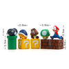 Picture of Jiahui Brand 28 Piece Super Mario Bros Super Mary Princess, Turtle, Mushroom, Orangutan, Super Mario Action Figures, 2"