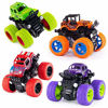 Picture of 4 Pack Monster Truck Toys for Boys and Girls, Inertia Car Educational Toy Cars, Friction Powered Push and Go Toy Cars, Christmas Gift Birthday Party Supplies for Toddlers Kids (4 Color)