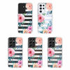 Picture of for Samsung S21 Ultra Case, for Samsung Galaxy S21 Ultra 5G Case, MOSNOVO Clear Slim Soft TPU + PC Cover Case with Women Girl Blossom Stripes Floral Flower Design Case for Galaxy S21 Ultra