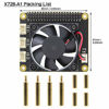 Picture of Geekworm Raspberry Pi Cooling Fan Expansion Board (X728-A1) for X728 & Raspberry Pi 4 Model B/ 3B+/ 3B/ 2B