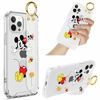 Picture of DISNEY COLLECTION iPhone 12 Pro Max Clear Case with Wrist Strap Band/Lanyard, Slim Anti-Yellow Full-Body Drop Transparent Cover Design Mickey Through Cave Boys&Girls Case for 12 Pro Max 6.7 Inch