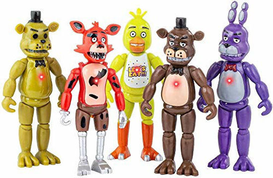 Picture of Five Nights at Freddy's 5pcs Action Figures 6 inches Set of Gifts Cake Toppers, Foxy Articulated Action, Toys Dolls, Chritmas Gifts ,Cake Decoration