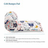 Picture of Sunstyle Home Baby Crib Bumper Pad-4 Pieces, Soft Breathable Microfiber Crib Liner for Standard Cribs,Machine Washable Printed Bumper Pad for Baby Crib,Sheep