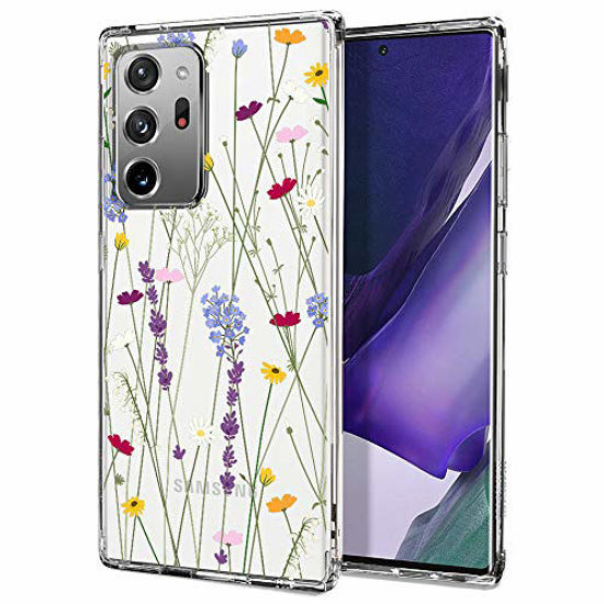 Picture of for Galaxy Note 20 Ultra Case,Galaxy Note 20 Ultra 5G Case, MOSNOVO Floral Garden Women Girl Clear Design Shock Absorption Bumper Soft TPU Cover Case for Samsung Galaxy Note 20 Ultra 5G