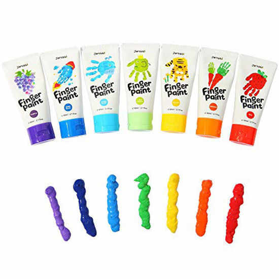  Jar Melo Safe Finger Paints for Toddlers, Non Toxic