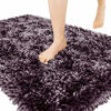 Picture of Yimobra Bathroom Rugs Non Slip, Bath Mats Super Absorbent Chenille Bath Shaggy Mats, Plush Carpets Mat for Kids Tub, Shower, Bathtub and Bath Room, Machine Wash Dry Rugs, 24 x 17 Inches, Gray Purple