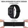 Picture of ShuYo Compatible with Apple Watch Bands 38mm 40mm 41mm 42mm 44mm 45mm, Adjustable Soft Solo Loop with Buckle Woven Elastic Sport Bands for iWatch Series SE/7/6/5/4/3/2/1(38 40 41MM)