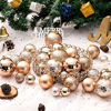 Picture of Christmas Ornaments for Xmas Trees,Champagne Shatterproof Christmas Ball Ornaments of 32 pcs