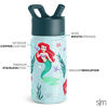 Picture of Simple Modern 14oz Disney Summit Kids Water Bottle Thermos with Straw Lid - Dishwasher Safe Vacuum Insulated Double Wall Tumbler Travel Cup 18/8 Stainless Steel -The Little Mermaid: Part of Your World