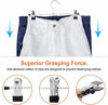 Picture of IEOKE Pant Hangers, Skirt Hangers with Clips Metal Trouser Clip Hangers for Heavy Duty Ultra Thin Space Saving