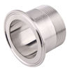 Picture of DERNORD Sanitary Male Threaded Pipe Fitting to 2.5 INCH ( OD 77mm Ferrule ) TRI CLAMP (Pipe Size: 2" NPT)