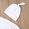 Picture of Toddler Kids Baby Girl Boy Costume Halloween Cloak Robe Cape Hat Blanket Funny Cosplay Clothes (white, 3-4 Years)