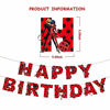 Picture of Lady-bug Birthday Party Decorations. Include Ladybird Happy Birthday Banner, Latex Balloons,Foil Balloons and Cake Toppers.Ladybeetle Theme Party Supplies For Fans Birthday Party.