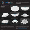 Picture of 9 cm Lab Filter Paper, Standard Qualitative Grade 4 - ZENPORE Fast Flow 90 mm (Set of 3 x 100 Discs)