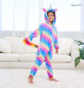 Picture of Girls Unicorn Pajamas Onesie Cosplay Costume for Kids (Rainbow Galaxy, 6-7 Years)