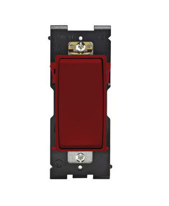 Picture of Leviton RE153-RE Renu Switch for 3-Way Applications, 15A-120/277VAC, Red Delicious