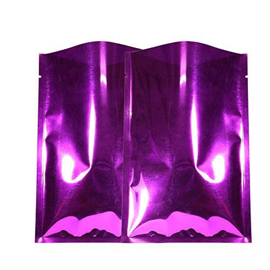 Picture of QQ Studio 200 PCS Metallic Mylar Foil Open Top Sealable Bags (7x10cm (2.7x3.9"), Rose)