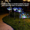 Picture of 2 PCS Solar Firework Light, Outdoor Solar Garden Decorative Lights 120 LED Powered 40 Copper Wires String DIY Landscape Light for Walkway Pathway Backyard Christmas Decoration Parties (Multi-Color)