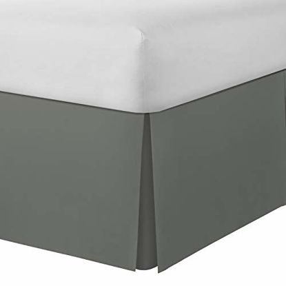 Picture of Spacemaker Extra-Long 21" Drop Length Bed Skirt, Twin XL, Silver