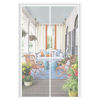 Picture of MAGZO Magnet Screen Door Fit Door Size 36 x 82, Magnetic Mesh with Heavy Duty Full Frame Hook&Loop for Patio Door -White